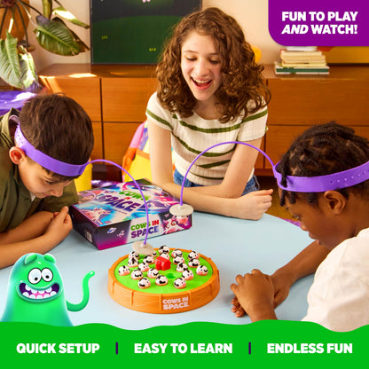 Tabletop game — Kid-friendly two player game with UFO headbands and cows