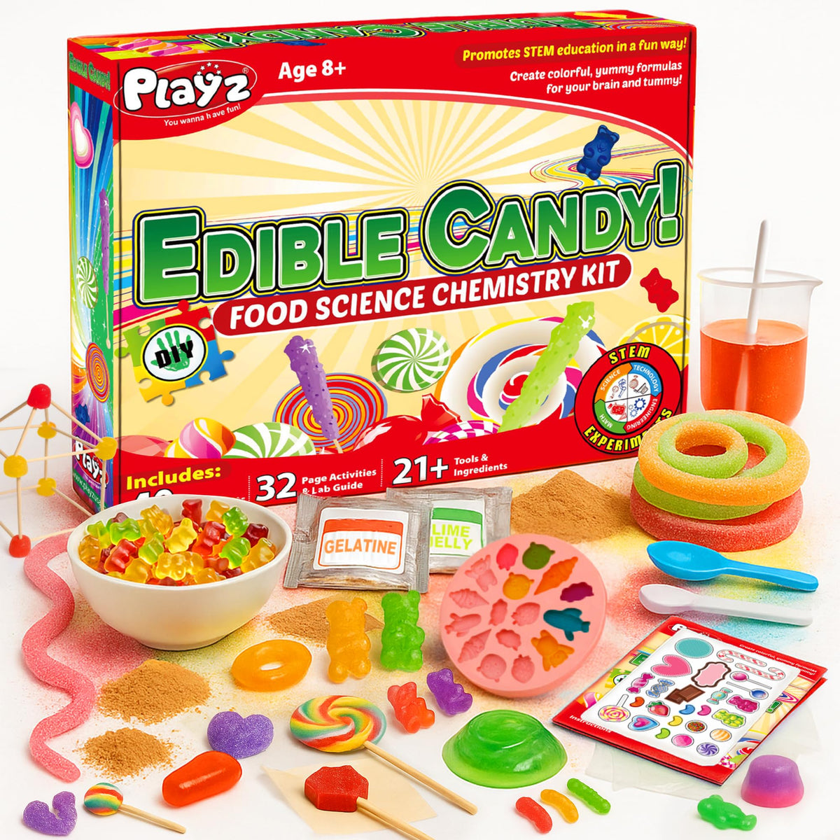 Playz science fundamentals kit — edible kits parent SKU