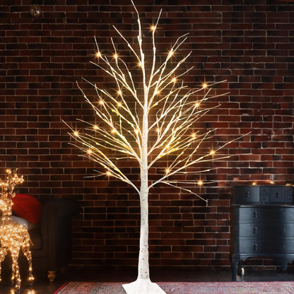 Dazzle Bright artificial tree — 6 ft Christmas birch tree