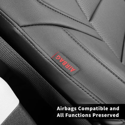 coverdream seat covers - waterproof leather for 2020-2025 Nissan Sentra full set black
