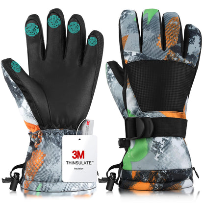 Odtmger ski gloves — waterproof and breathable design for men, women, boys and girls