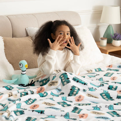 Peanuts & Mo & LBT kids throw blanket — cozy design for comfort and warmthPeanuts & Mo & LBT kids blanket — cozy design for comfort and warmth