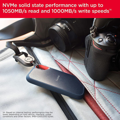 Computer drive or storage — Sandisk 2TB extreme portable SSD with USB-C connection
