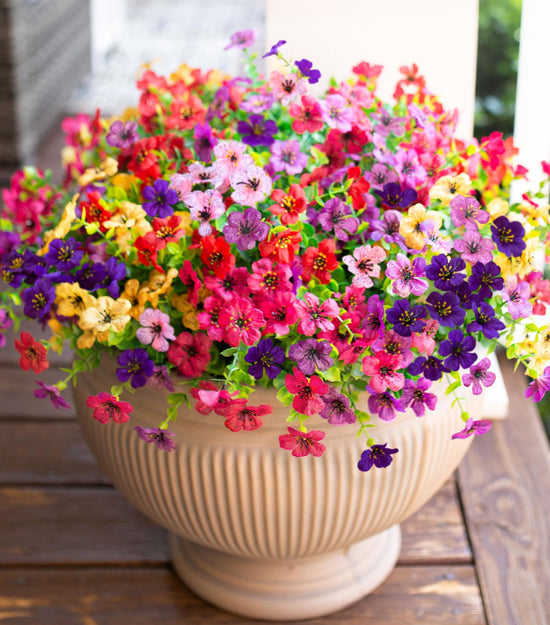HyeFlora artificial plant — daisy and eucalyptus leaves bundle for decoration