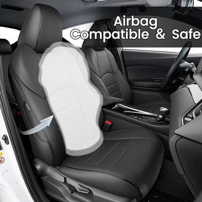 HKZ vehicle seat cover — Custom fit for Toyota CHR 2017-2024, black style