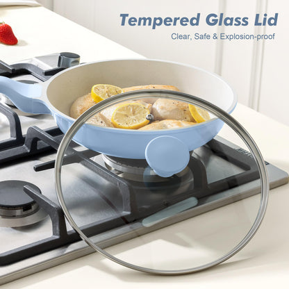 SENSARTE saute fry pan with glass lid
