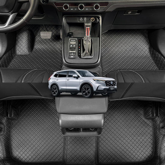Vehicle mat — EKR custom floor mats for Honda CRV 2023-2026, leather