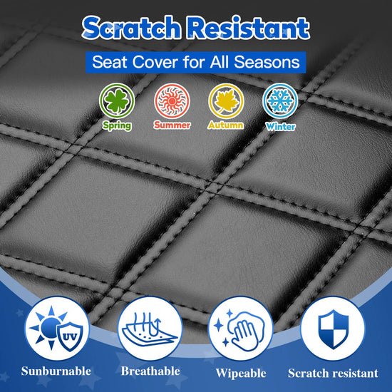 NOKINS golf cart seat covers kit — diamond design for EZGO TXT/RXV models