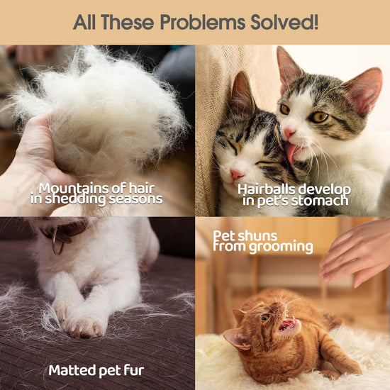 Upgrade pet grooming gloves - gentle shedding mittens for dogs, cats and horses - 1 pair