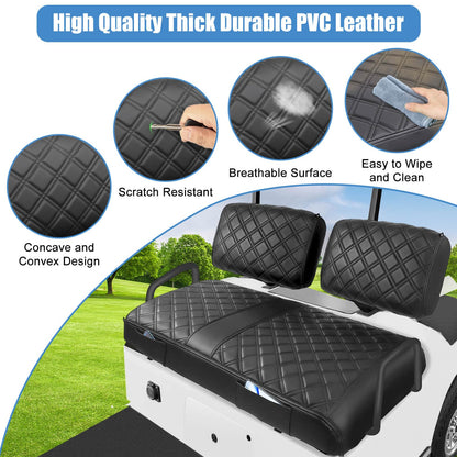 Vehicle seat cover — Comfortable vinyl leather design for Yamaha golf carts