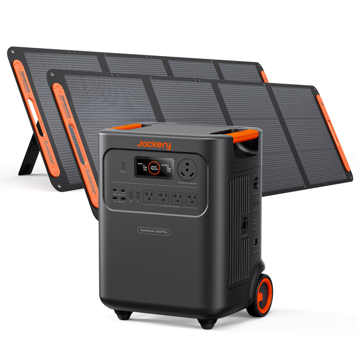 Jackery HomePower 3600 Plus electricity generator — 3600W AC output with solar panels