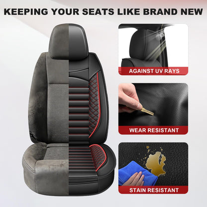 Vehicle seat cover — Custom fit waterproof leather for Ford F150 2009-2026 and F250 F350 F450 2017-2026