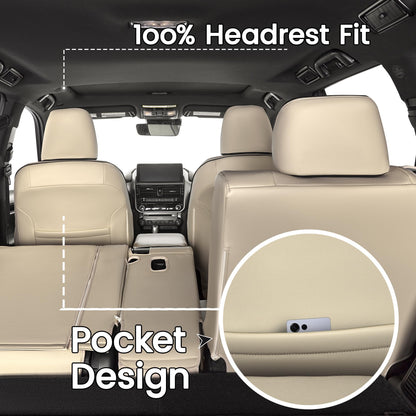 HKZ vehicle seat covers — Custom fit leather for Lexus GX460 2012-2023