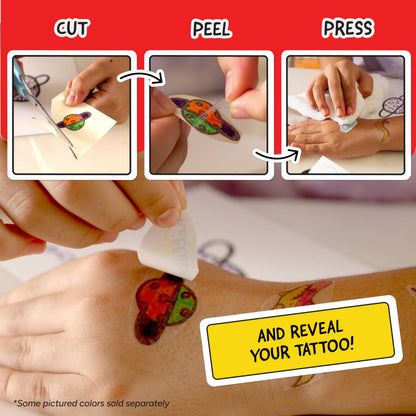Temporary tattoo printer — ink-free thermal printing with app-based design