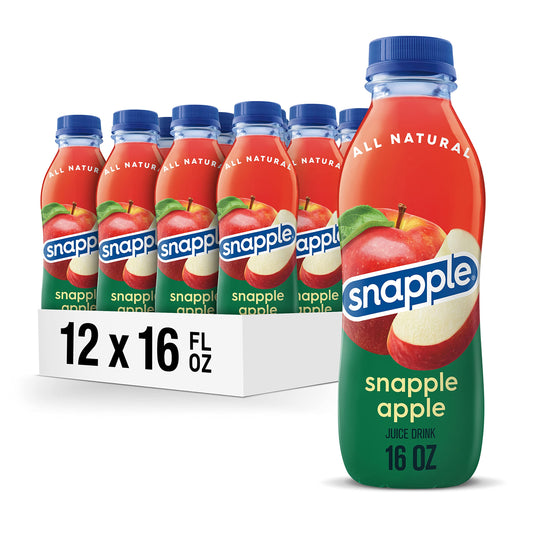 Juice and juice drink — Snapple apple juice, 16 fl oz, pack of 12 bottles