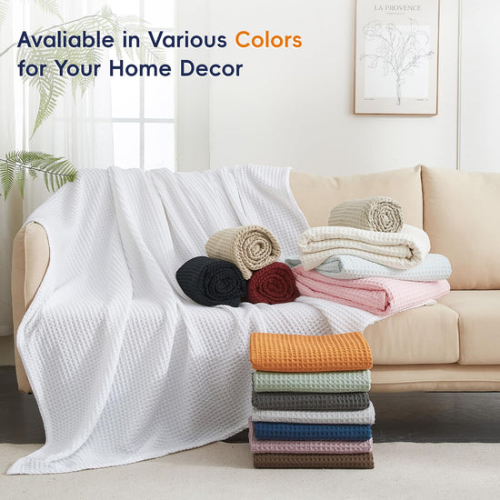 Blanket — polyester waffle weave design by PHF