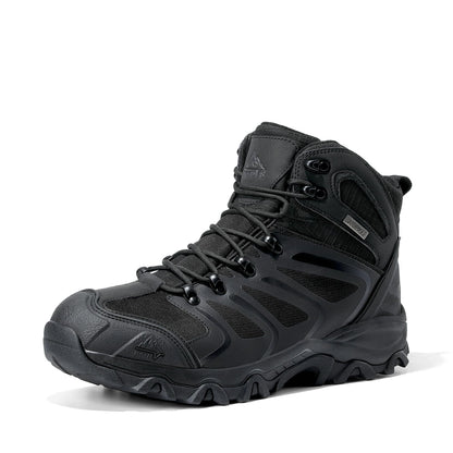 NORTIV 8 men's ankle high waterproof hiking boots - lightweight outdoor footwear.