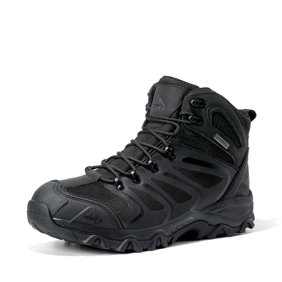 NORTIV 8 men's ankle high waterproof hiking boots - lightweight outdoor footwear.