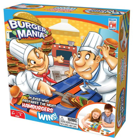 Fotorama Burger Mania — fast-paced conveyor belt competition game for kids 6 and up