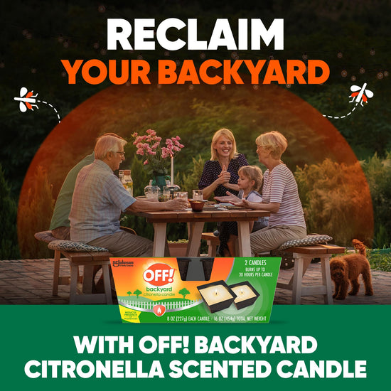 OFF! scented citronella candle - insect repellent with pleasant aroma