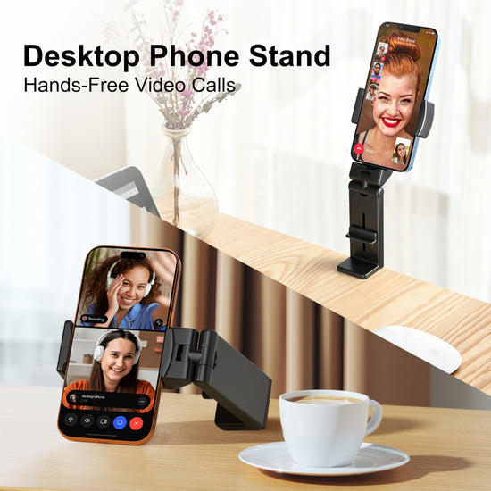 Portable electronic device mount — Perilogics airplane phone holder with 360 degree rotation
