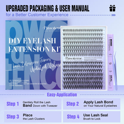 False eyelash kit — Lash clusters by Pawotence