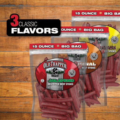 Jerky — Original deli style beef sticks with 6g of protein