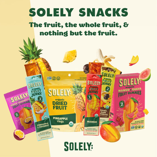 Fruit snacks — Organic whole fruit gummies with three ingredients