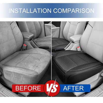 Vehicle seat cover — Ventilated bottom with storage pocket for comfort and breathability