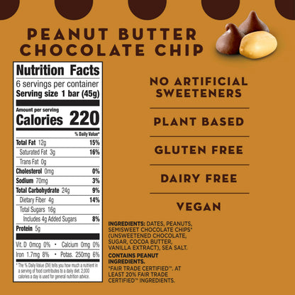 Snack food bar — Peanut butter chocolate chip, gluten free, 12 ct LÄRABAR