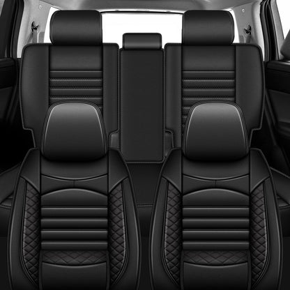 Vehicle seat cover — Custom fit waterproof leather for Hyundai Santa Fe 07-24 25