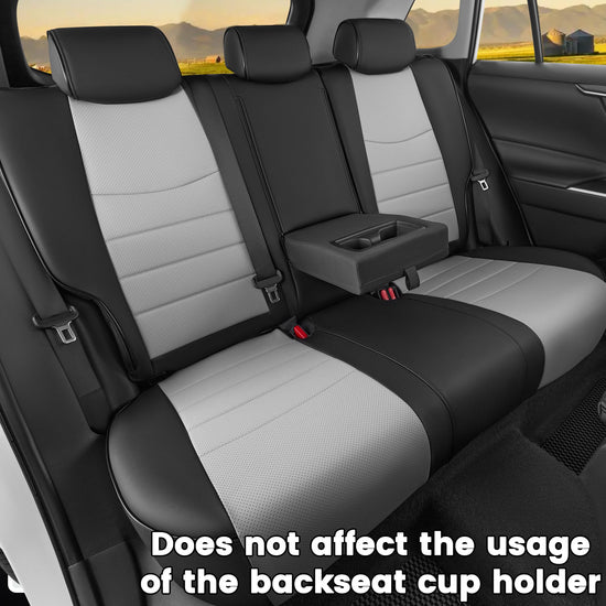 HKZ Fit RAV4 car seat covers - Full leather set for 2019-2025 Toyota RAV4 models