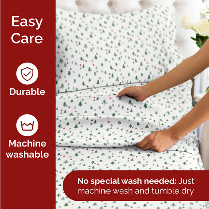BED_LINEN_SET — Deep pocket Christmas sheet set by CGK Linens