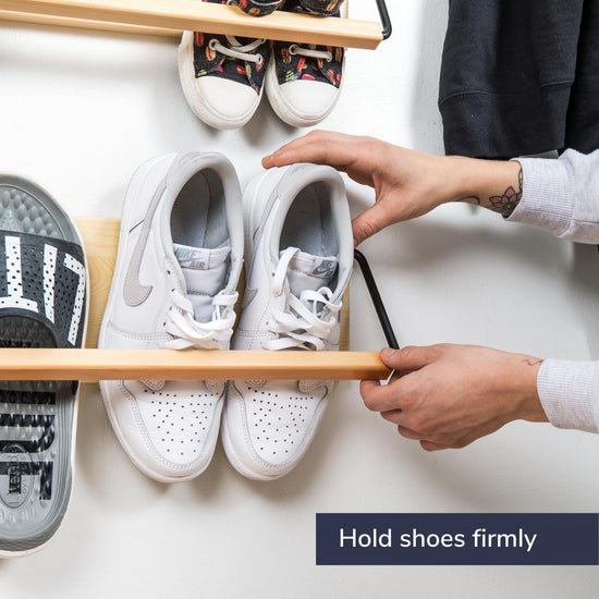 Peachy modern shelf — wall mounted designPeachy modern shelf — wall mounted shoe storage solution