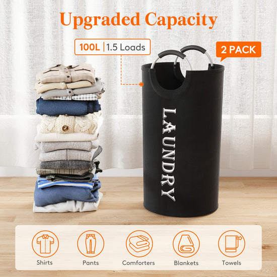 Lifewit laundry hamper — collapsible large capacity design