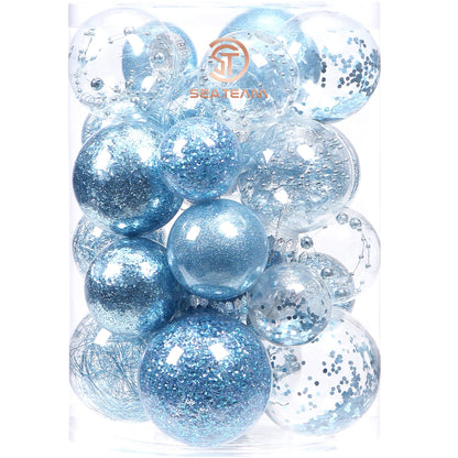 Sea Team hanging ornament — shatterproof clear plastic with delicate decorations