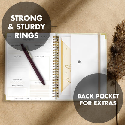ZICOTO planner — stylish undated notebook to organize tasks and boost productivity