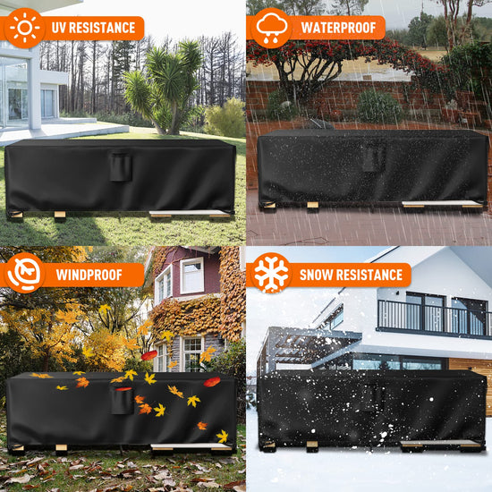 Storage cover — Waterproof outdoor furniture cover with heavy duty 600D material