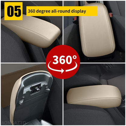 AOMSAZTO Center Console Armrest Cover Lid for 2011-2015 Jeep Compass, Beige