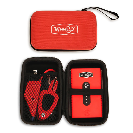 Weego jump starter — portable lithium with patented smarty clamps
