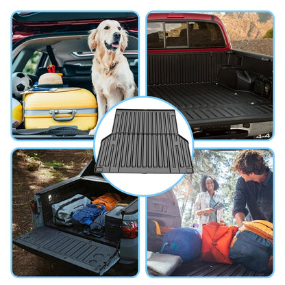 Tacoma 5FT truck bed mat — AOMSAZTO custom fit rubber liner for 2005-2023 Tacoma
