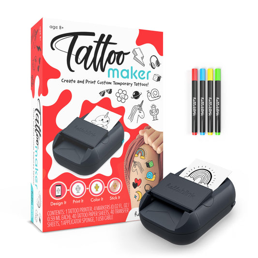 Hello Blink temporary tattoo printer — ink-free thermal printing and app-based design