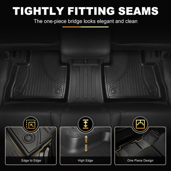 AOMSAZTO floor mats for Mazda CX9 7 seats 2016-2023, custom fit all weather liners, black