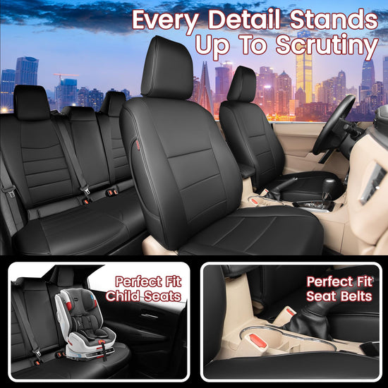 HKZ vehicle seat cover — Faux leather for 2014-2019 Toyota Corolla sedan