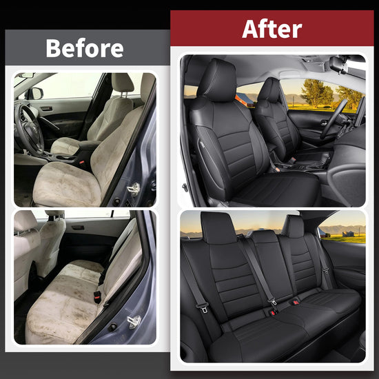Vehicle seat cover — Custom fit faux leather for Toyota Corolla Cross 2021-2026