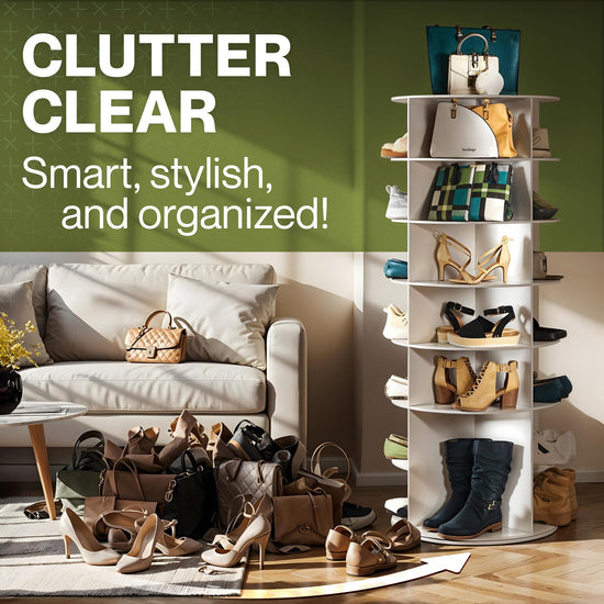 SHELF — 360-degree rotating shoe rack by LOFT & Ivy
