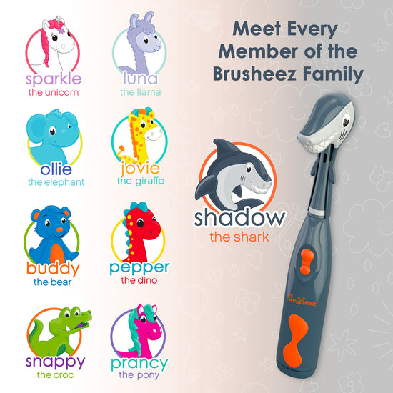 Brusheez electric toothbrush for kids with accessories set