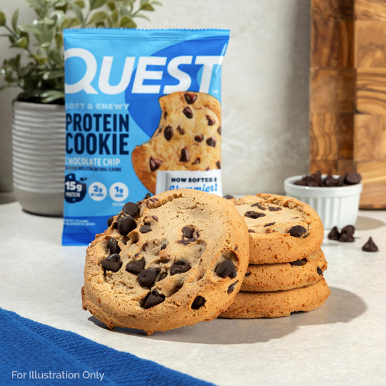 Quest Nutrition cookie — chocolate chip flavor