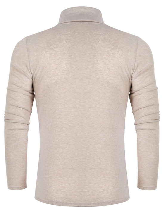 Sweater — Slim fit knitted turtleneck pullover by Poriff