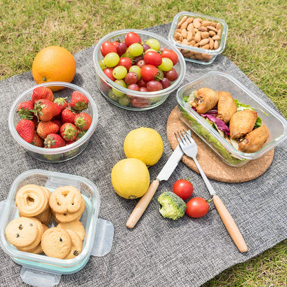 Bayco food storage containers with lids - airtight and leak proof design 24 pieces
